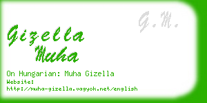 gizella muha business card